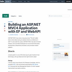 Building an ASP.NET MVC4 Application with EF and WebAPI