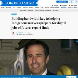 Building bandwidth key to helping Indigenous workers prepare for digital jobs of future, report finds