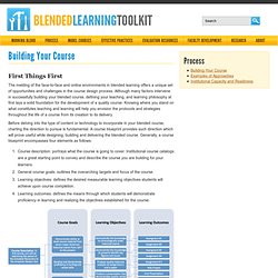 Building Your Course