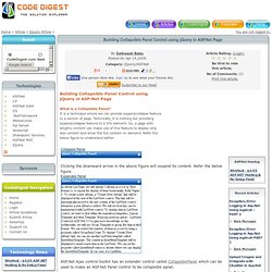 Building Collapsible Panel Control using jQuery in ASP.Net Page[DotNetFreaks]