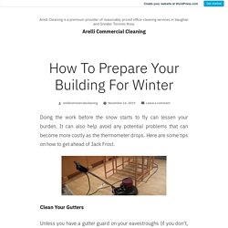 How To Prepare Your Building For Winter