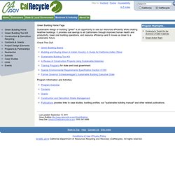 Green Building Design and Construction Home Page