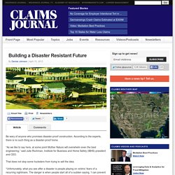 Building a Disaster Resistant Future