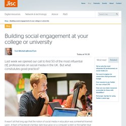 Building social engagement at your college or university
