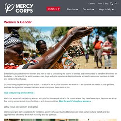 Mercycorps.org - Building Gender Equality