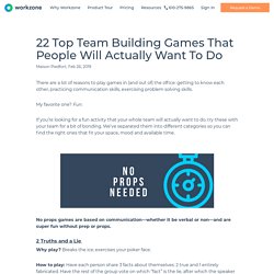 Top Team Building Games That People Will Actually Want To Do