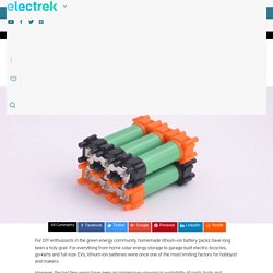 DIY Li-ion battery building kit opens door for homemade ebikes, powerwalls and even EVs