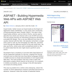 ASP.NET - Building Hypermedia Web APIs with ASP.NET Web API