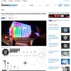 How A Building Turned Into An Illuminated Rubik's Cube