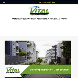 Building Inspection Cost Sydney