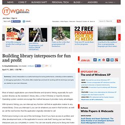 Building library interposers for fun and profit
