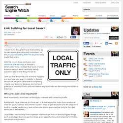 Link Building for Local Search