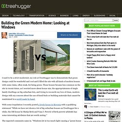 Building the Green Modern Home: Looking at Windows