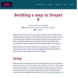 Construire une carte sur drupal 8