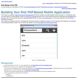 Building Your First PHP-Based Mobile Application