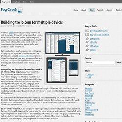 Building trello.com for multiple devices