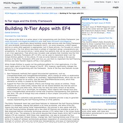 Building N-Tier Apps with EF4