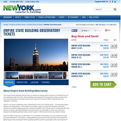 Empire State Building Observatory - Manhattan New York