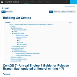 Building On Centos