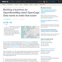 Building a business on OpenStreetMap data? OpenCage Data wants to make that easier
