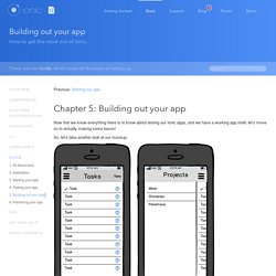 Building out your app