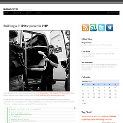 Building a PHPDoc parser in PHP – Murray Picton