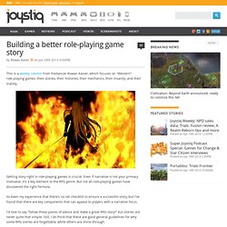 Building a better role-playing game story