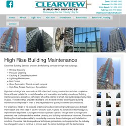 High Rise Building Window & Pressure Cleaning Services in South FL