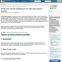 Boost your muscle building process with whey protein powder