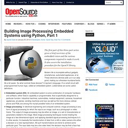 Building Image Processing Embedded Systems using Python, Part 1