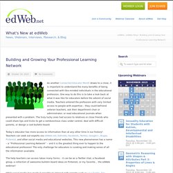 Building and Growing Your Professional Learning Network
