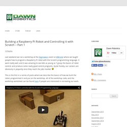 Building a Raspberry Pi Robot and Controlling it with Scratch - Part 1