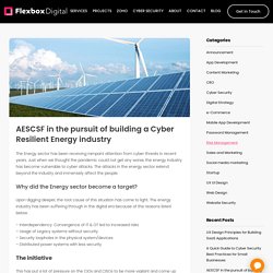 AESCSF in the pursuit of building a Cyber Resilient Energy industry