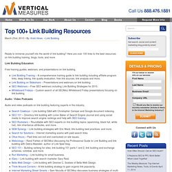 Top 100+ Link Building Resources