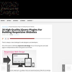 28 High-Quality jQuery Plugins For Building Responsive Websites
