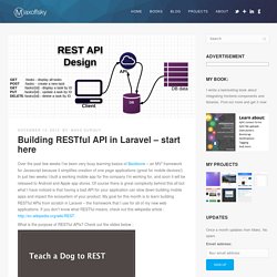 Building RESTful API in Laravel - start here - Maxoffsky