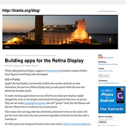 Building apps for the Retina Display