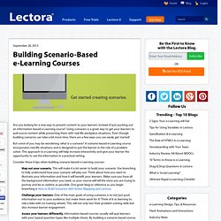 Building Scenario–Based e-Learning Courses