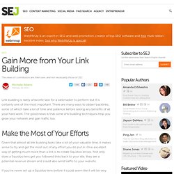 Gain More from Your Link Building