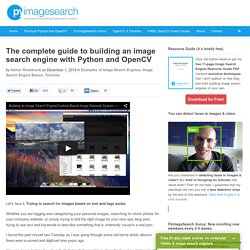 Building image search an engine using Python and OpenCV