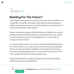 Building For The Future?