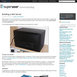 Building a NAS Server - Super User Blog