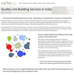 Link Building Services: Contextual, High Quality, Link Building Agency