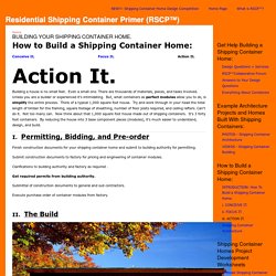 Residential Shipping Container Primer (RSCP™)