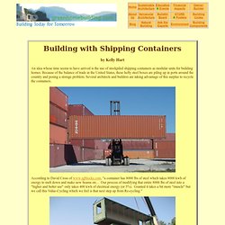 Building with Shipping Containers