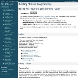 Building Skills in Programming — Building Skills in Programming