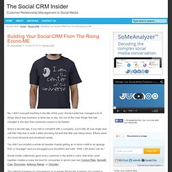 Building Your Social CRM From The Rising Econo-ME