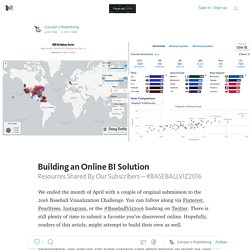 Building an Online BI Solution — Charting Ahead