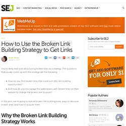 How to Use the Broken Link Building Strategy to Get Links