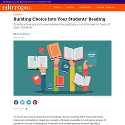 Building Choice Into Your Students’ Reading
